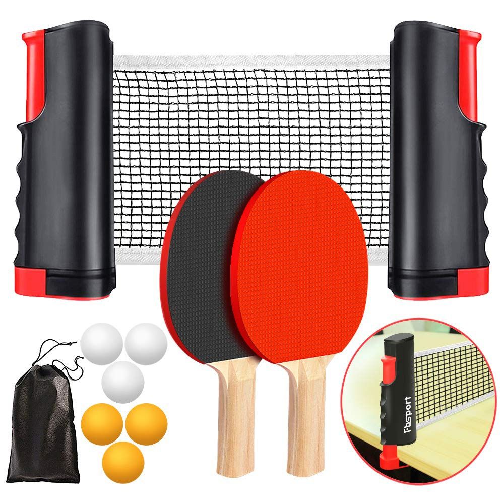 Table Tennis Dimension - Red de ping-pong retráctil con marco,
