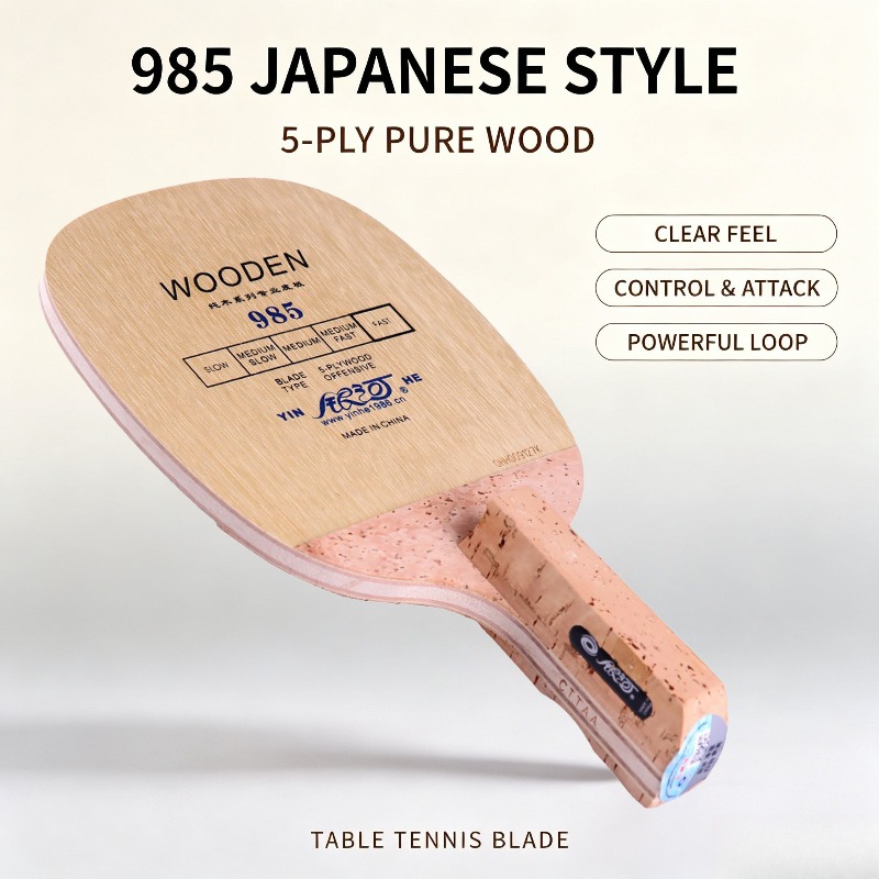 Table Tennis In Japanese - YINHE 985 - Pala de Tenis