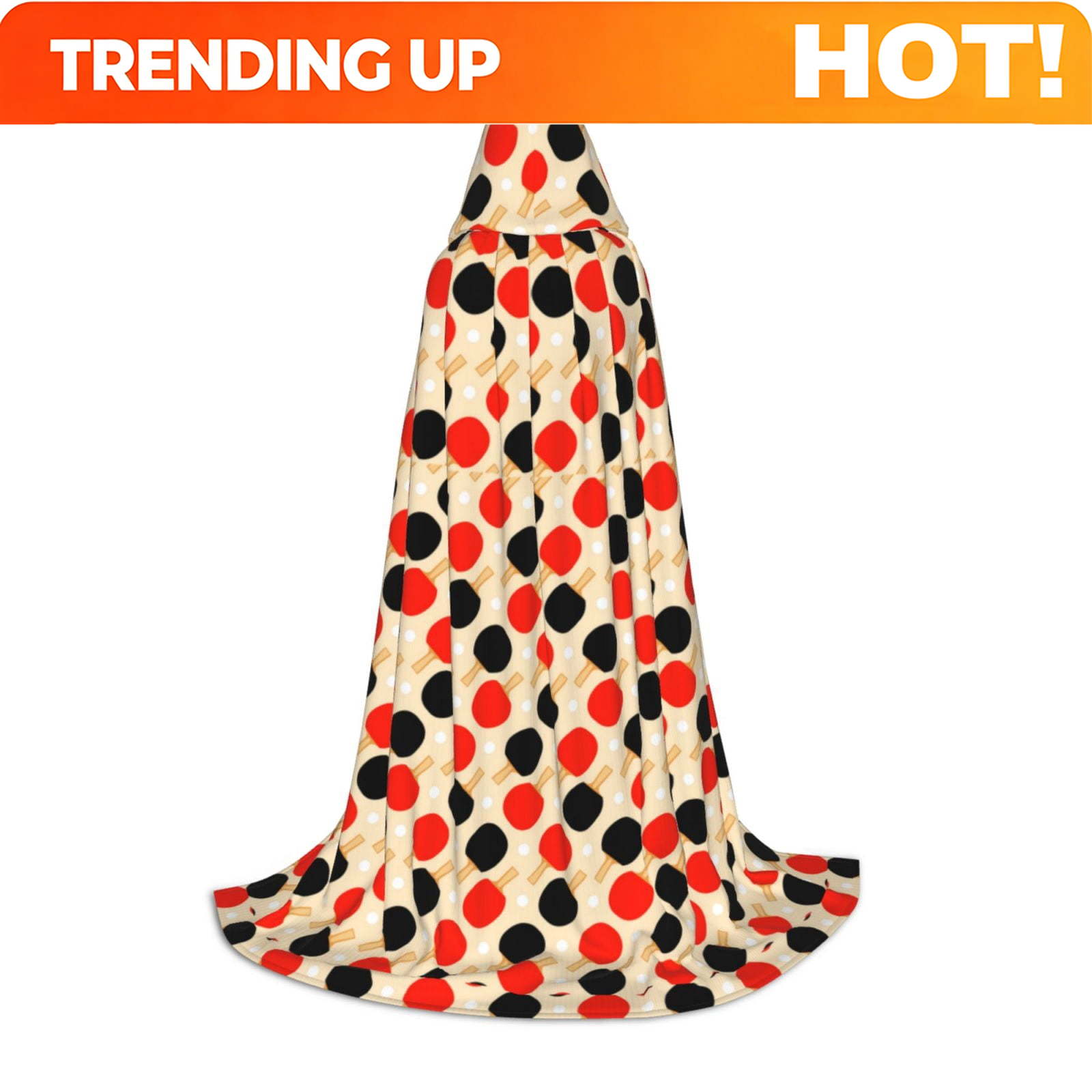 Table Tennis Basic - Poncho con Estampado Personalizado de Raquetas