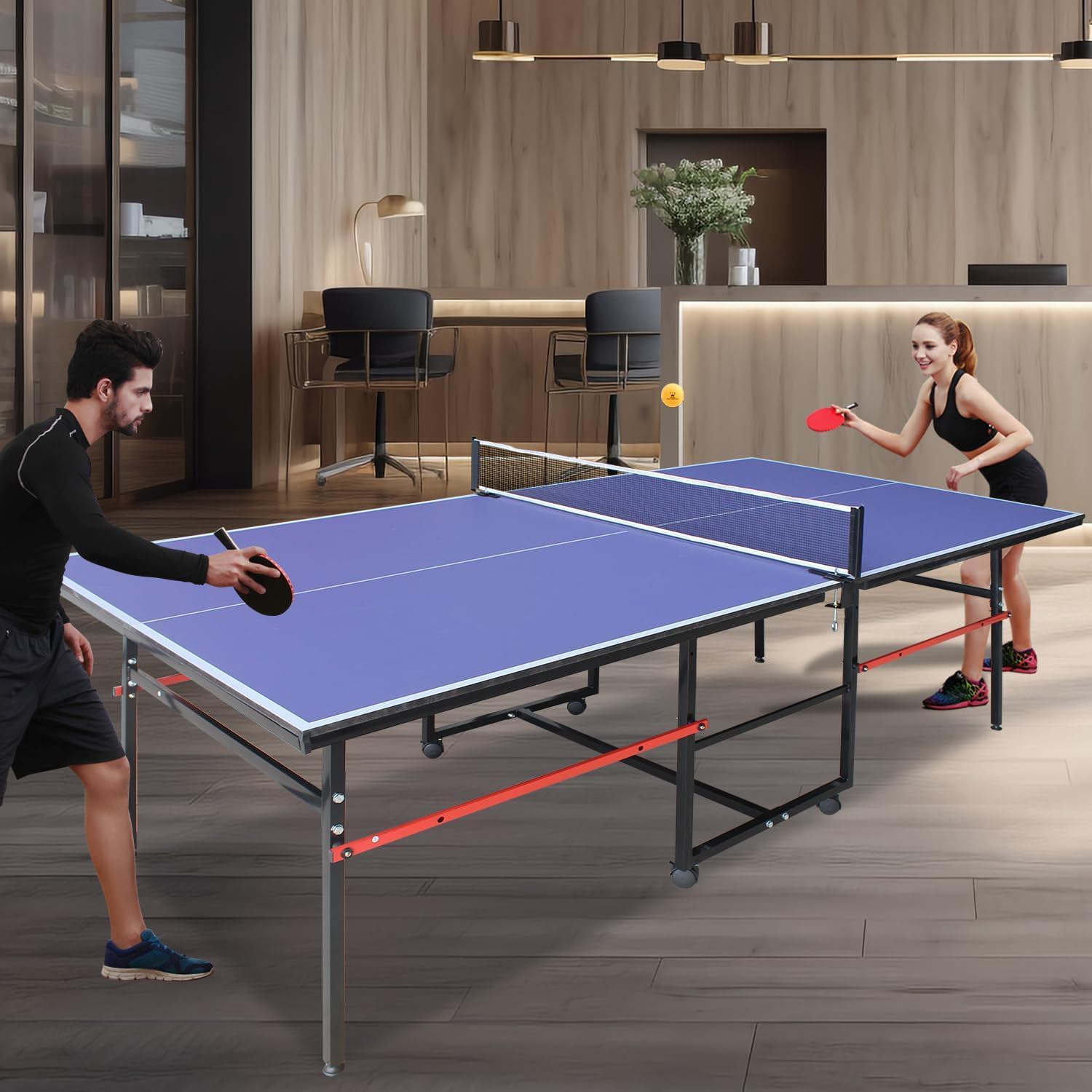 Mesa de ping pong portátil de  - Table Tennis Player reseña y precio