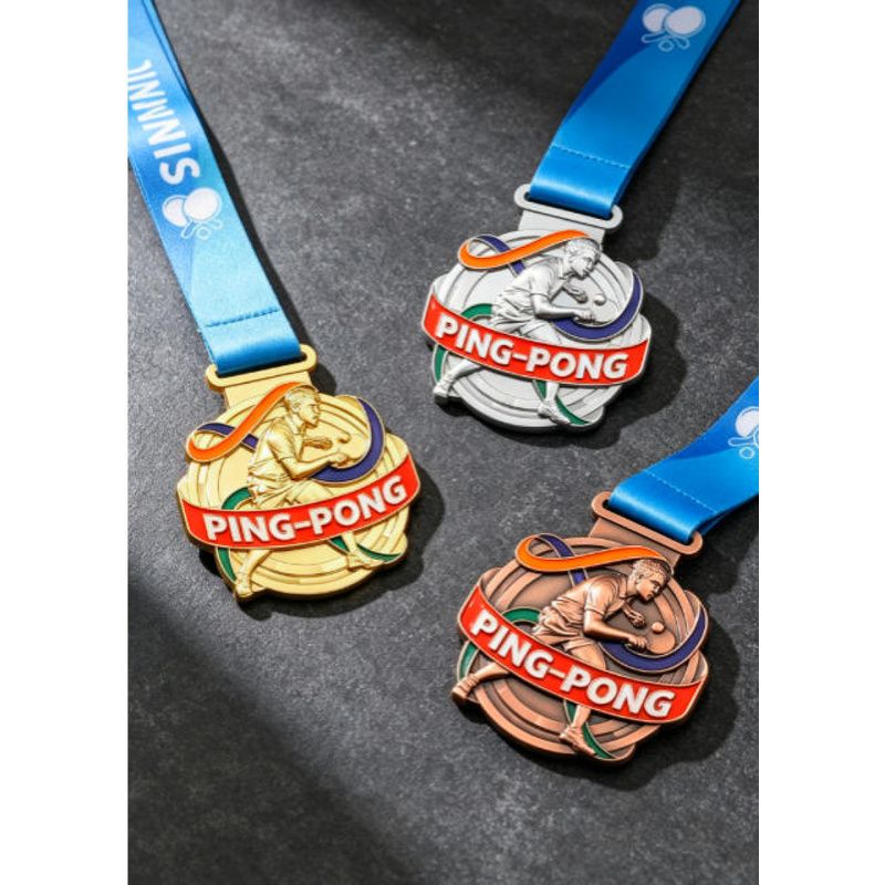 Medallas personalizadas de ten - Table Tennis Logo Free reseña y precio