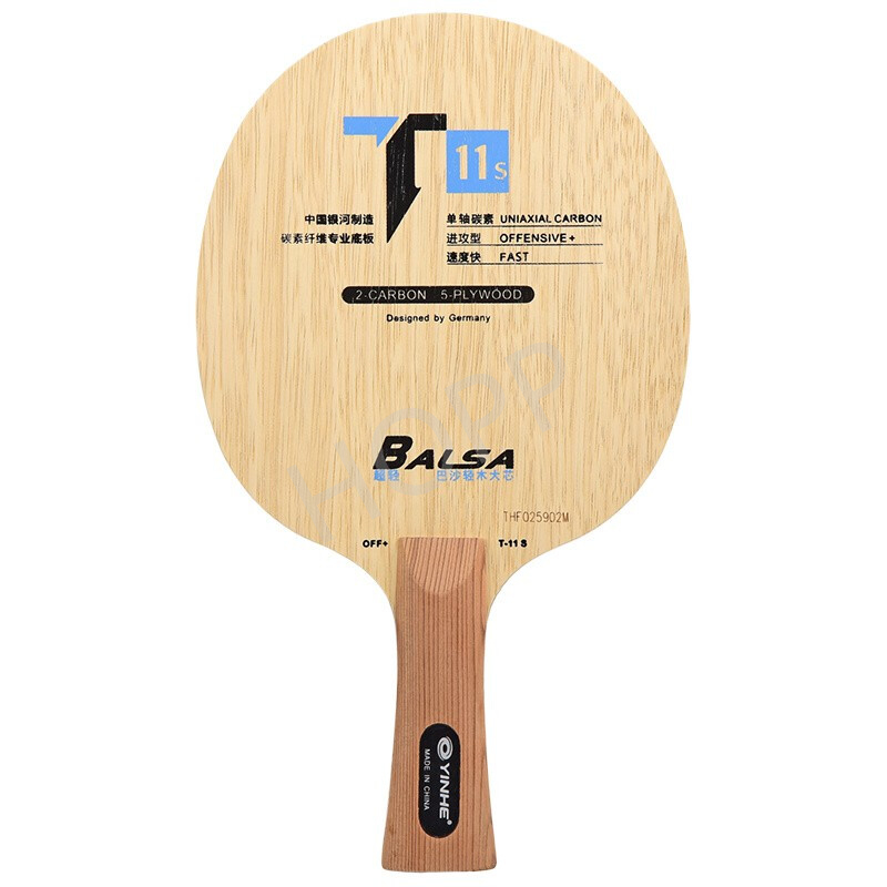 YINHE T-11 T11S (balsa de carb - Table Tennis Forehand reseña y precio