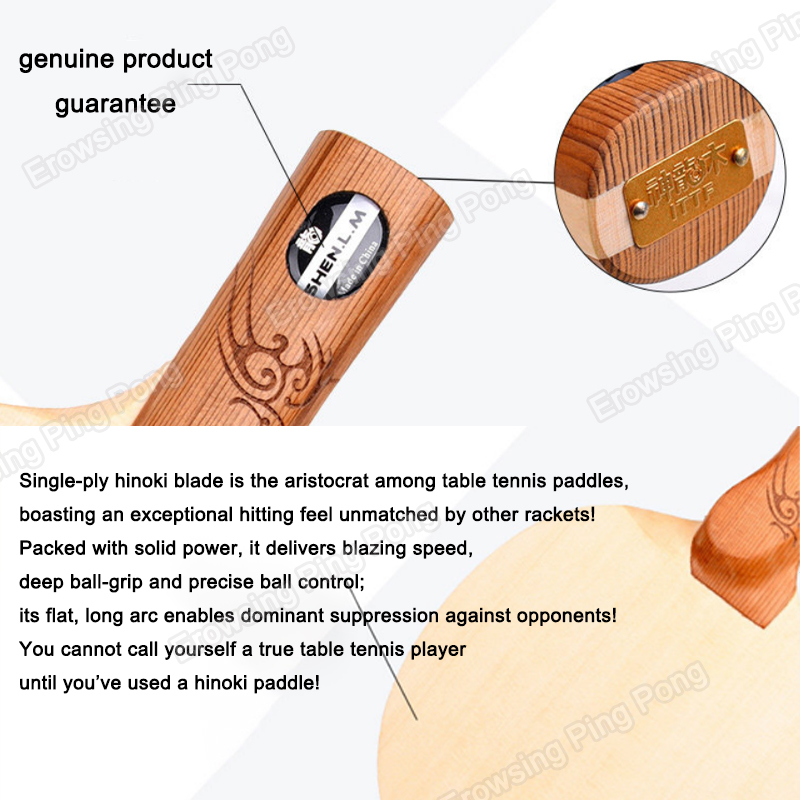 Pala de tenis de mesa Hinoki d - Table Tennis In Japanese reseña y precio